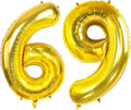 Number 69 Balloons for 69th Birthday Party Decorations, 0-100 Large No.69 by Joycard