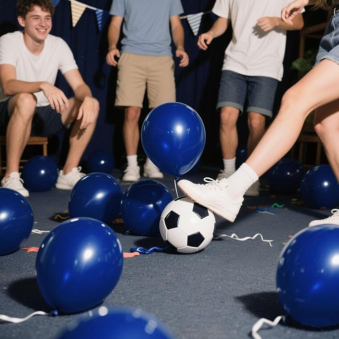 Navy Blue Balloons Latex Party Dark Blue 100 Pack 12 inch Round Navy Balloons - Image 5