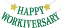 Happy Workiversary Banner, Work Anniversary Decorations, Work Officer Party by Miss+Onederful