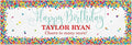 Let's Make Memories Personalized Happy Birthday Banner by LetsMakeMemories