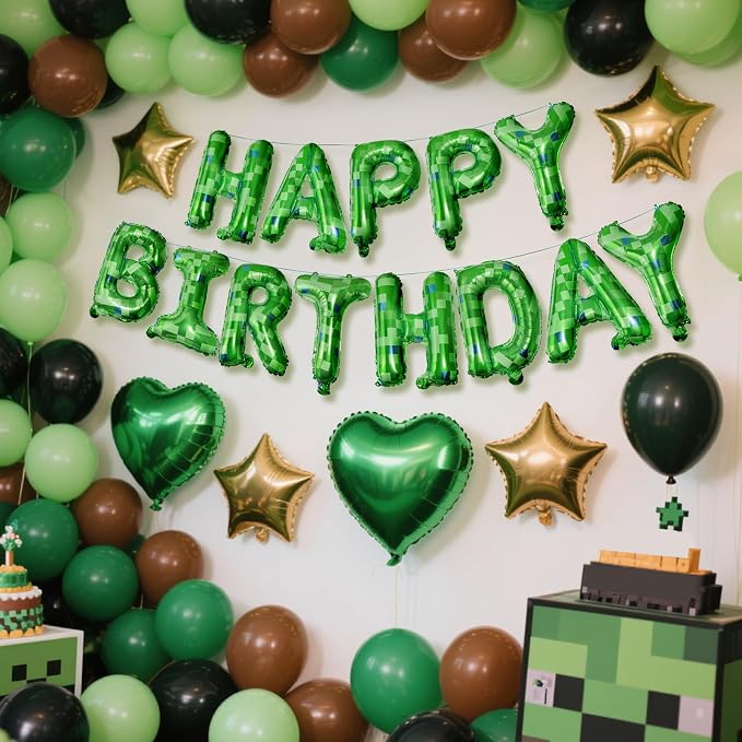CANREVEL Happy Birthday Banner Decoration + 30pcs Star Balloons, - Image 3