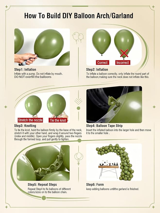 Pink and Green Balloons 12 Inch 60 Pcs Sage Green Dusty Pink Sand White - Image 5