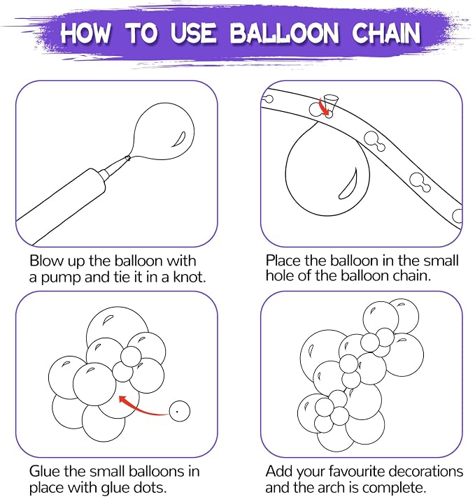 134Pcs Purple Balloons Different Sizes 5 10 12 18 Inch Purple Balloon Garland - Image 4