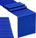 15-Pack Satin Table Runner Royal Blue 12 x 108 inches Long, Table Runners by Hahuho