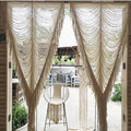 Macrame Curtain Handmade Boho Doorway Window Divider Fiber Art 41" W*75" L | by FLBER