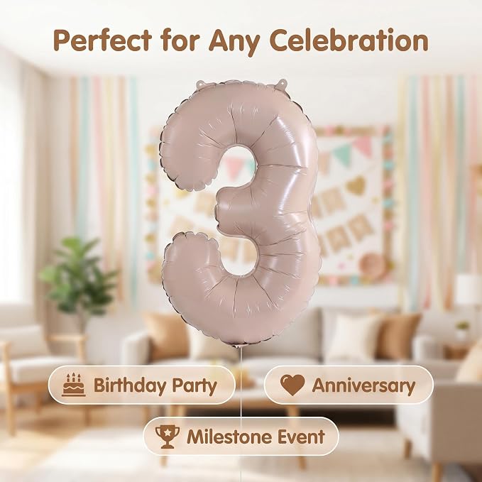 YPSelected 32 Inch Large Foil Helium Number Balloon Birthday Wedding Party 0-9 - Image 5
