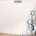 White Fringe Backdrop Curtains for Parties by EUFARS