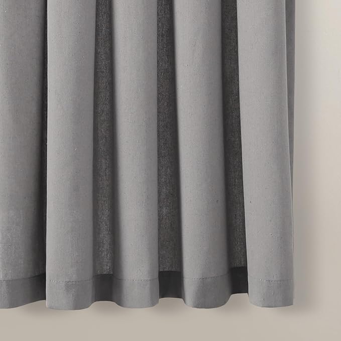 Lush Decor Boho Pom Pom Tassel Linen Textured Window Curtain Panel, Single 52" - Image 4