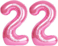 40 Inch Big Pink Number 22 Balloon Birthday Decoration, Numbers 22 Helium by Upgesy