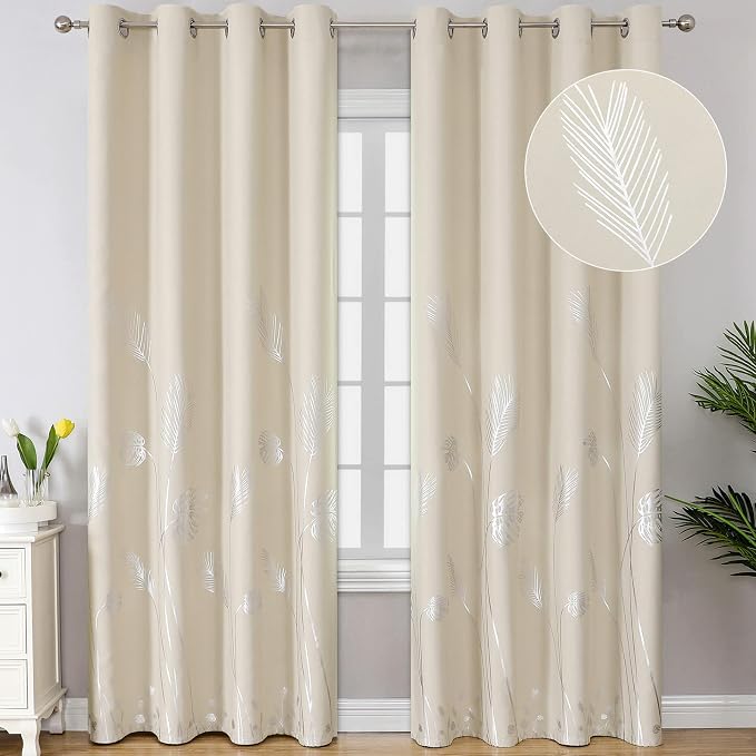 Room Darkening Curtains for Bedroom 108 inch Long by ESTELARTEXTILER