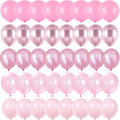 Pink Balloons Set, 60 Packs 12 Inch Metallic Chrome Pink Pearl Macaron Light by Togvu
