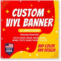 Custom Vinyl Banner with 150+ Sizes – Personalized Outdoor or Indoor Sign – Any by Unknown