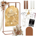 Wedding Sign Holder, Adjustable Welcome to Our Wedding Sign Stand W/Design by Furosa