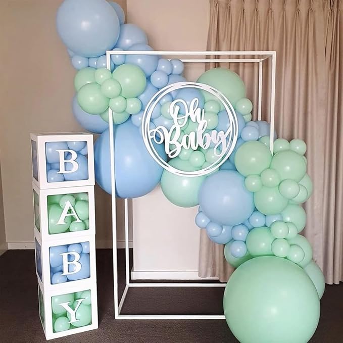 Voircoloria 105pcs Mint Green Party Latex Balloons, 12inch | - Image 4