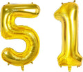 Number 51 Balloons for 51st Birthday Party Decorations, 0-100 Large No.51 by Joycard
