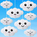 Affrolling 20 Pcs 3D Cloud Decorations Hanging Honeycomb Decor Artificial Cloud by Affrolling