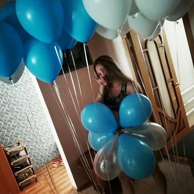 Jobkoo Peacock Blue Balloons 5 Inch - Image 7