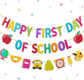 Happy First Day of School Banner, First Day of School Decorations | Pre-Strung by Shaxcoq