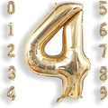 AULE 40 Inch Light Gold 4 Balloon Number Foil 0-9 Birthday Big Numbers | by AULE