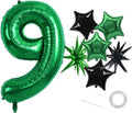 TONIFUL 9th Birthday Balloons Kit 40 Inch Dark Green Large Number 9 Balloon | by TONIFUL