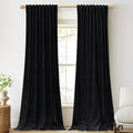 Extra Long Black Velvet Curtains by StangH