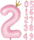 Giant Light Pink Number 2 Balloon by GifloonOfficial