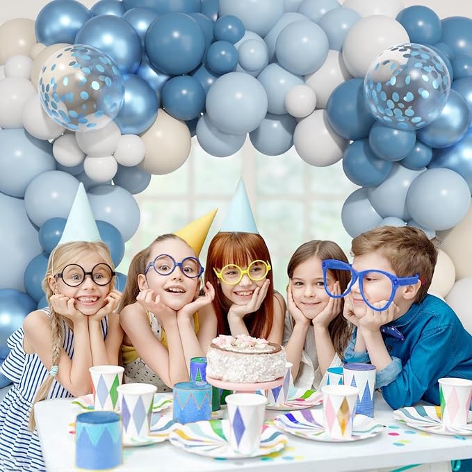 157Pcs Dusty Blue Balloons Garland Arch Kit Different Size | Baby Light - Image 6
