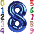 40 Inch Night Blue Number 8 Balloon, 8th Blue Birthday Party Decorations | 40 by Hadoife
