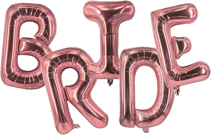Rose Gold Bride Balloons 40 Inch Wedding Balloons Bridal Shower Balloon by Unknown