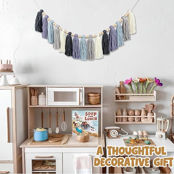 Boho Classroom Decor Tassel Garland, Bulletin Board Decorations，Nursery Boho - Image 6