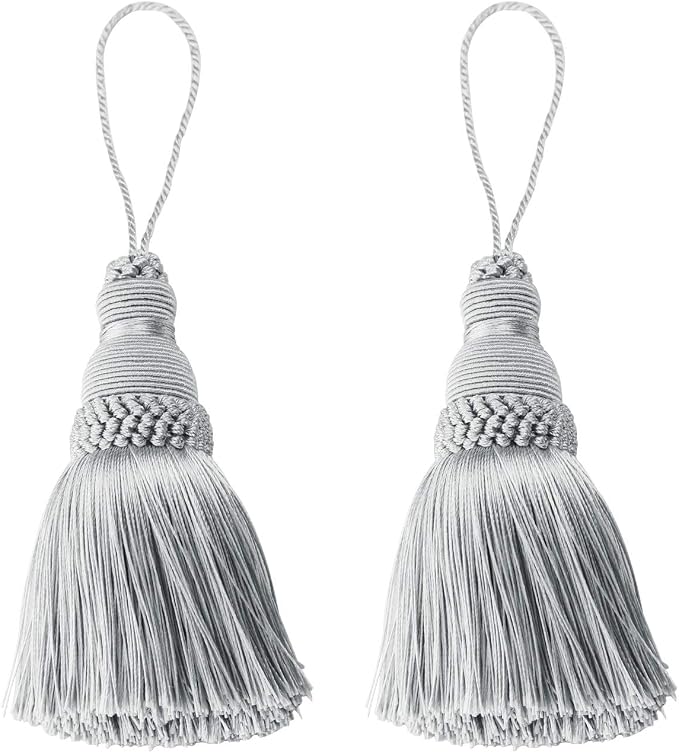 2Pcs Colorful Tassel Key Tassels DIY Accessories | 9.5 Inch Tassels by fenghuangwu