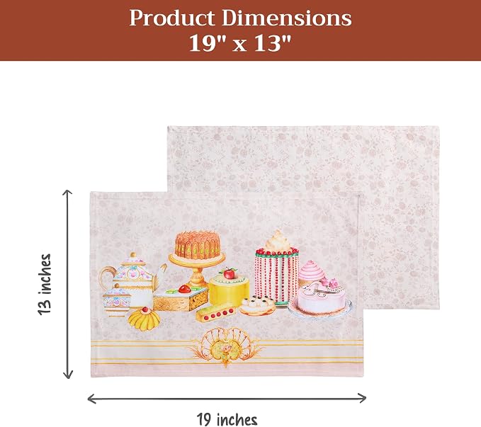Maison d' Hermine Placemats Set of 4 Reusable 100% Combed Cotton | Cloth Place - Image 5