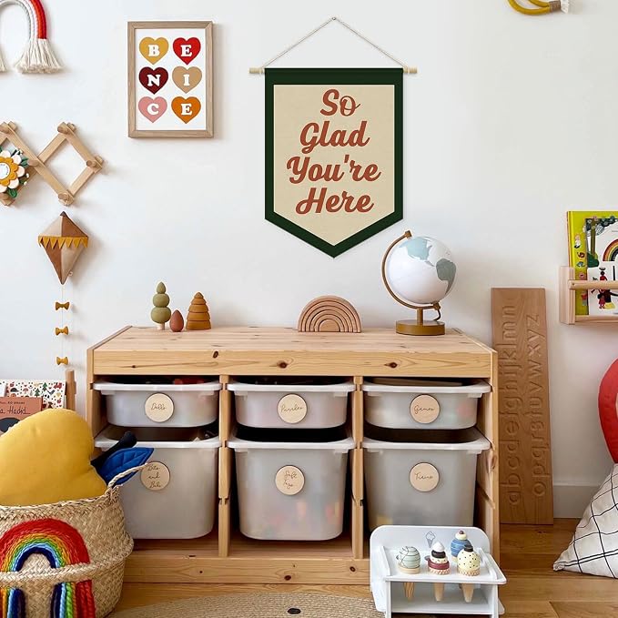 Vintage Welcome Sign for Classroom, Welcome Sign for Front Door, So Glad You're - Image 5