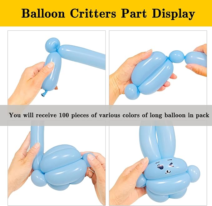 Pastel 260 long balloons 100 Pack Twisting Animal Balloons Assorted Color Thick - Image 6