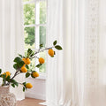 jinchan Floral Linen Curtains by JINCHAN