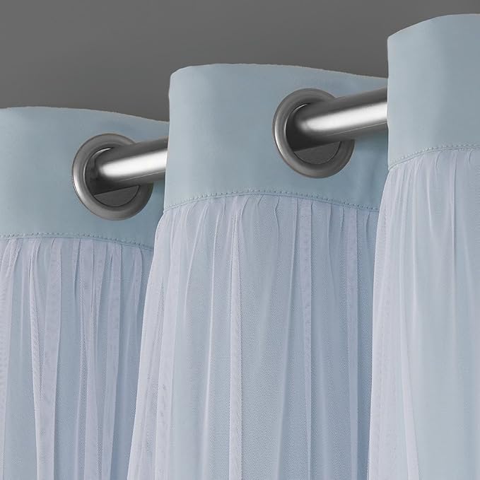 TOWN & COUNTRY LUXE Talia Double Layer Indoor Curtains, Sheer and Room - Image 5