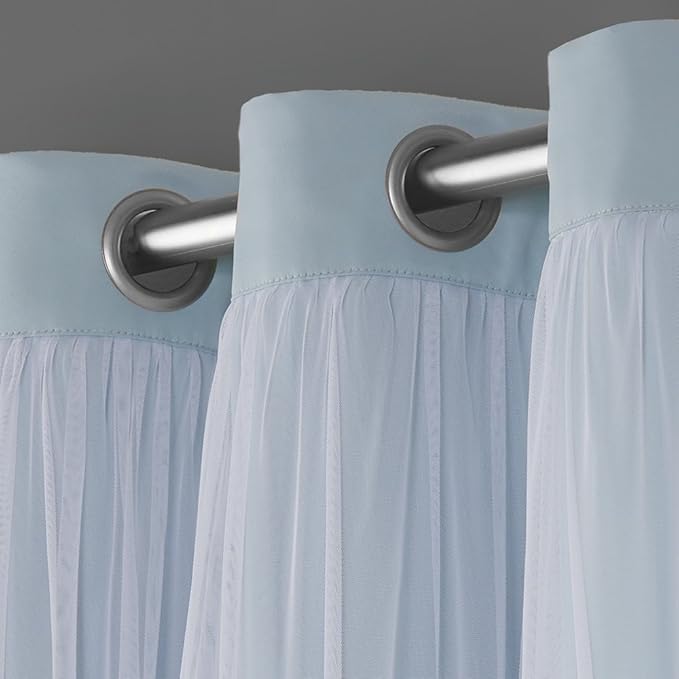 TOWN & COUNTRY LUXE Talia Double Layer Indoor Curtains, Sheer and Room - Image 3