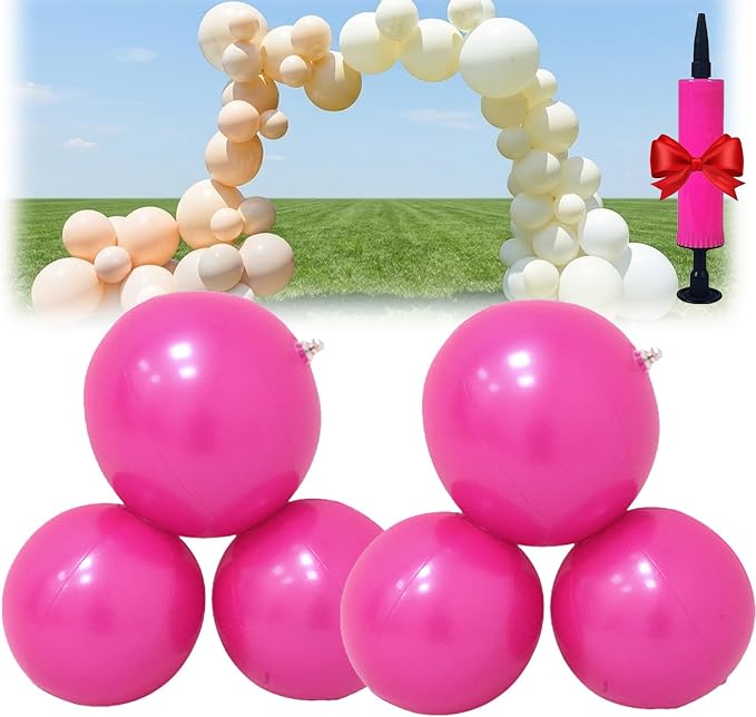 Reusable Inflatable Balloon Garland Arch Kit, 43in/15in Linked Pvc Balloons by Unknown
