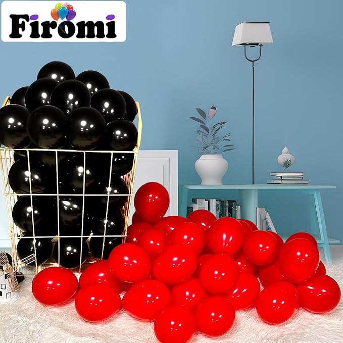 Firomi Small Red Balloons 5-inch 100 Pack | Helium Matte Round Thicken Latex - Image 5