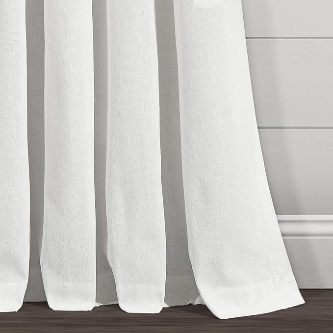 Lush Decor Boho Pom Pom Tassel Linen Textured Window Curtain Panel, Single 52" - Image 4