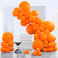 PartyWoo Orange Balloons 140pcs Fall Latex Helium Balloons Different Sizes | 18 by PartyWoo