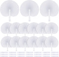 MCEAST 200 Pieces White Party Paper Fans Decorations Folding Fan Handheld Fan by MCEAST