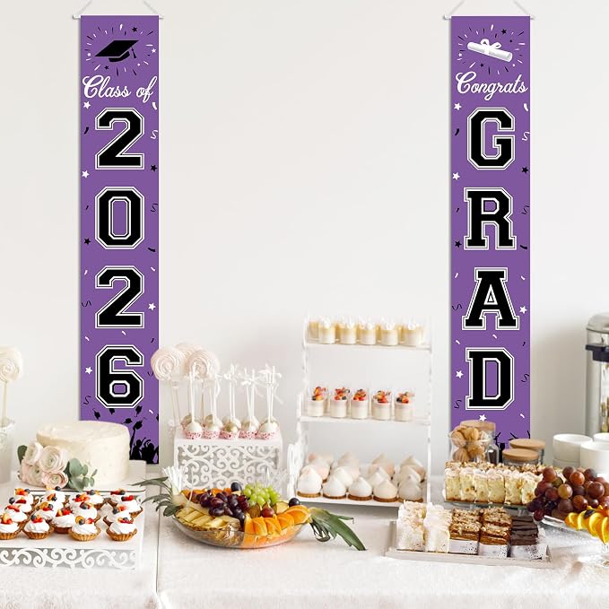 2026 Graduation Decorations, Graduation Banner Class of 2026, Hanging - Image 5