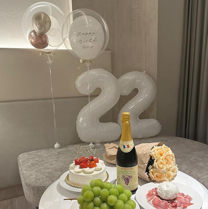 White 21 Balloon - Image 4