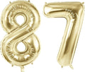 Number 87 Balloons for 87th Birthday Party Decorations, 40 Inch 0-100 by Joycard