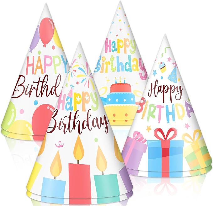 Lonfliness 32Pcs Colorful Party Hats by Lonfliness