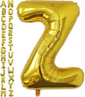 VHUWE 40 inch Gold Letter Z Balloon, Big Size Alphabet Foil Mylar Helium by VHUWE