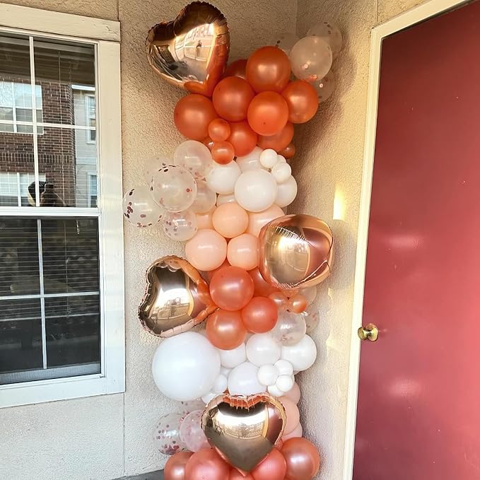 Rose Gold Foil Heart Balloons, Valentines Balloons 18inch Foil Balloons - Image 5