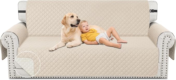 XINEAGE Quilted Sofa Cover Waterproof Couch Covers by XINEAGE