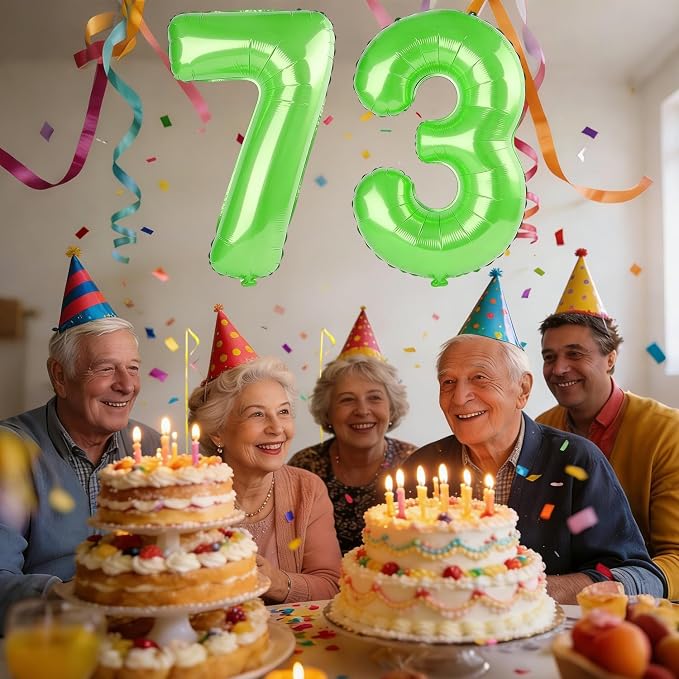 40 Inch Number 73 Balloons for 73rd Birthday Party Decorations, 0-100 Fruit - Image 2